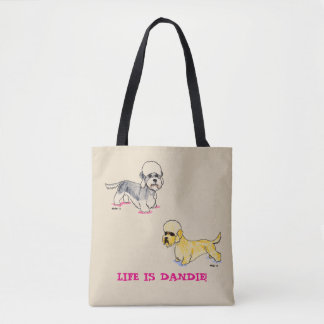 La bolsa de asas de Dandie Dinmont Terrier