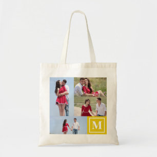 La bolsa de asas de encargo del amarillo del