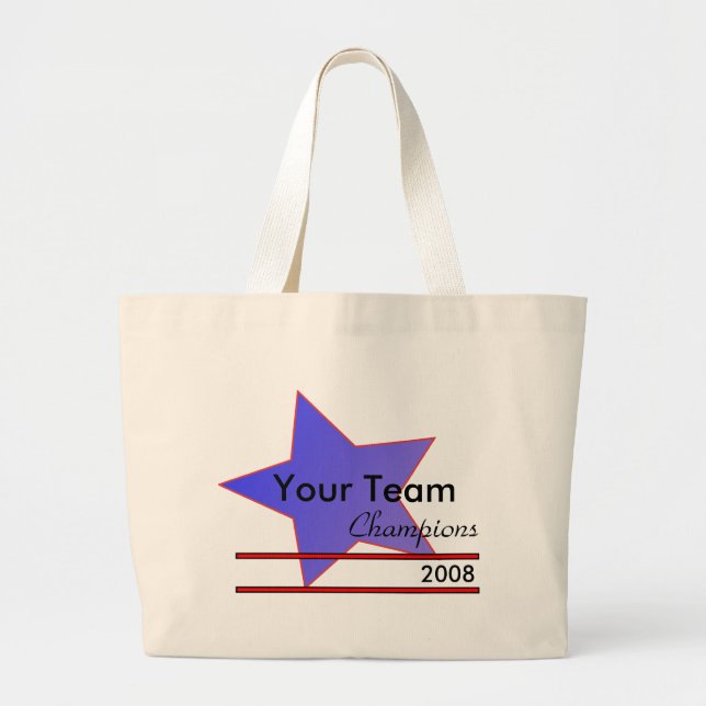 La bolsa de asas de encargo del campeón del equipo (Frente)
