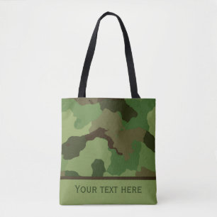 La bolsa de asas de encargo del camuflaje