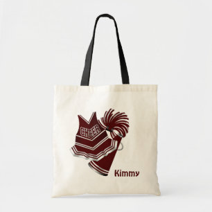 La bolsa de asas de encargo marrón de la lona de