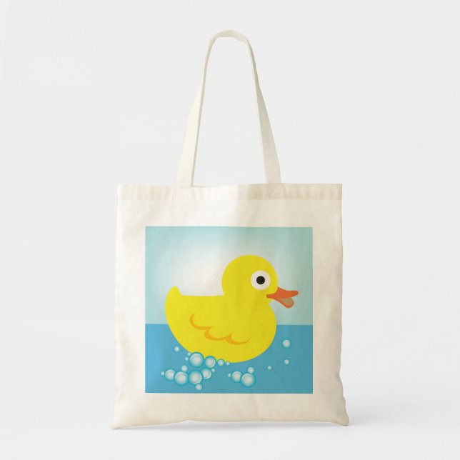 La bolsa de asas de goma amarilla del pato (Frente)