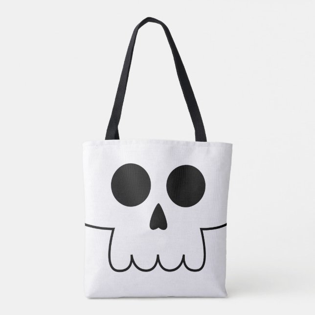 La bolsa de asas de Halloween de la cara del (Reverso)
