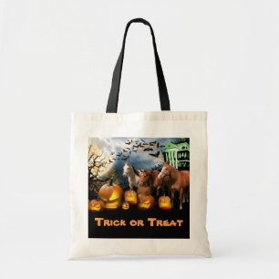 La bolsa de asas de Halloween del caballo