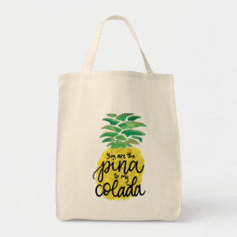La bolsa de asas de la acuarela de la piña