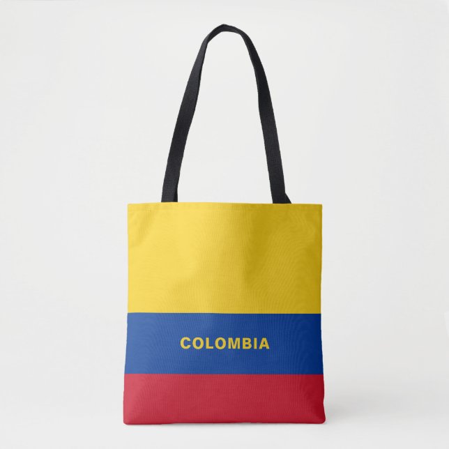 La bolsa de asas de la bandera de Colombia (Anverso)