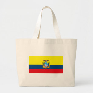 La bolsa de asas de la bandera de Ecuador