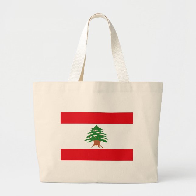 La bolsa de asas de la bandera de Líbano (Frente)