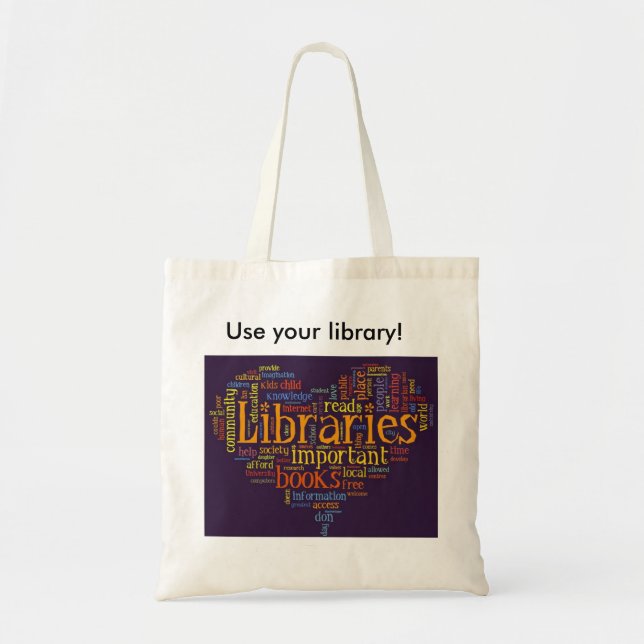 La bolsa de asas de la biblioteca (Frente)