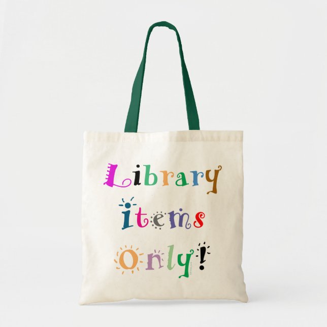 La bolsa de asas de la biblioteca (Frente)