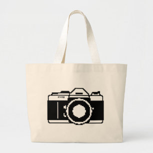 La bolsa de asas de la cámara del arte del pixel