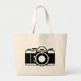 La bolsa de asas de la cámara del arte del pixel