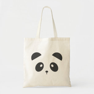 La bolsa de asas de la cara de la panda