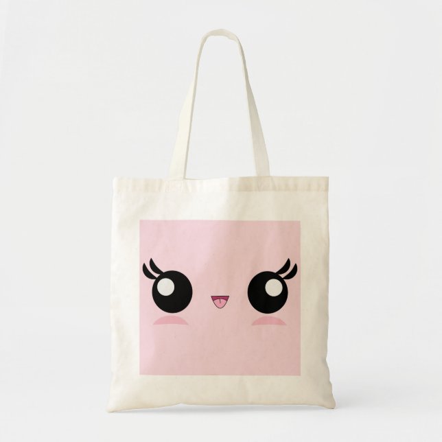 La bolsa de asas de la cara del bebé de Kawaii (Frente)