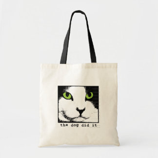 La bolsa de asas de la cara del gato