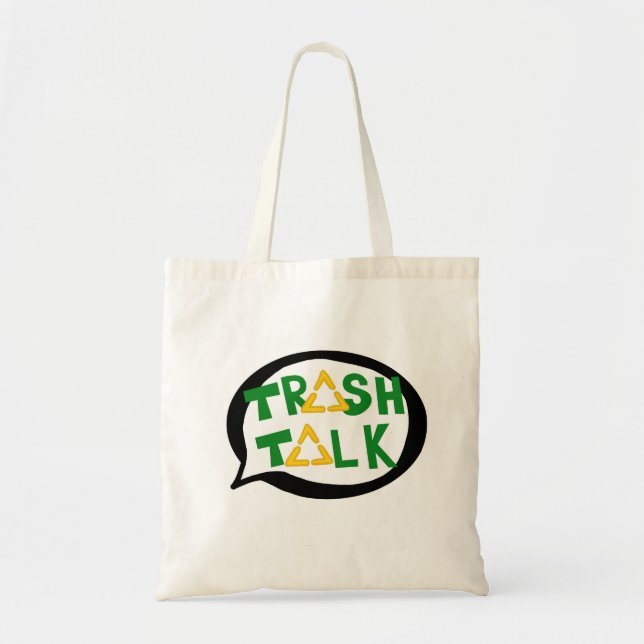 La bolsa de asas de la charla de la basura (Frente)