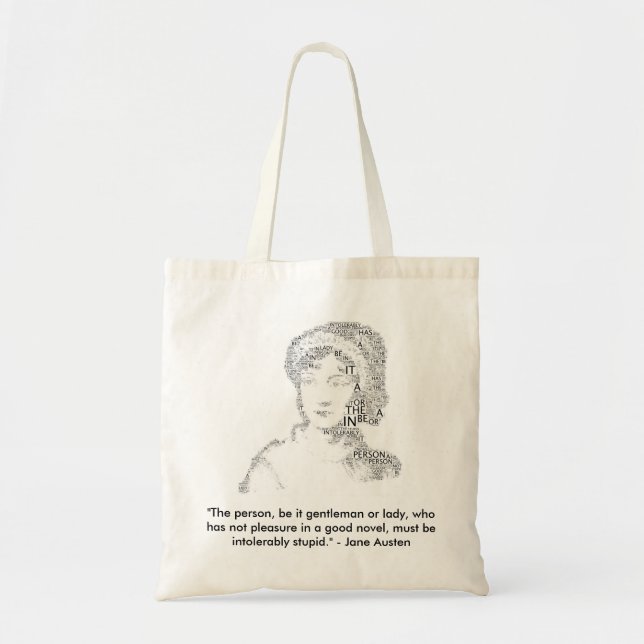 La bolsa de asas de la cita de Jane Austen (Frente)