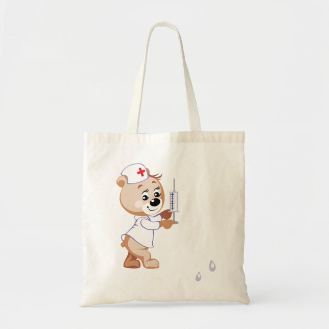 La bolsa de asas de la enfermera del oso de (Frente)