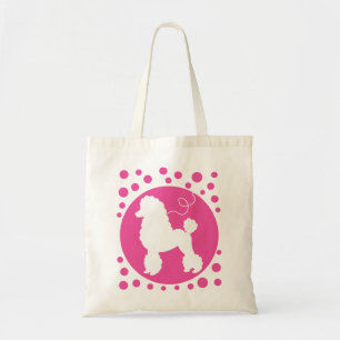 La bolsa de asas de la falda del caniche