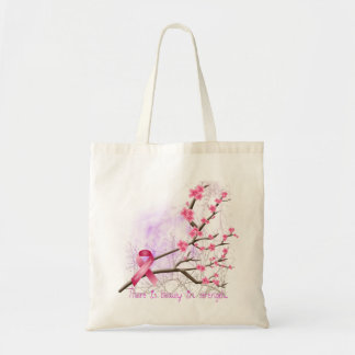 La bolsa de asas de la flor de cerezo de la