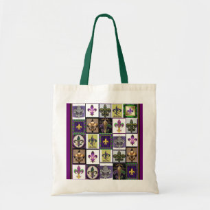 La bolsa de asas de la flor de lis del carnaval