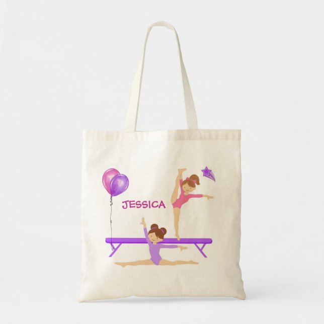 La bolsa de asas de la gimnasia personalizada (Frente)