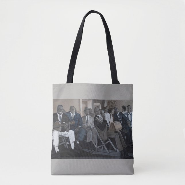 La bolsa de asas "de la gira grande de los azules" (Anverso)