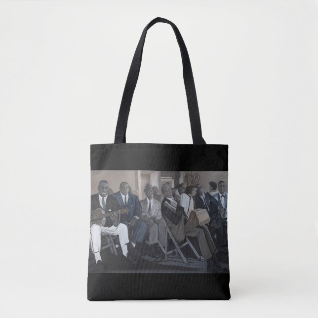 La bolsa de asas "de la gira grande de los azules" (Anverso)