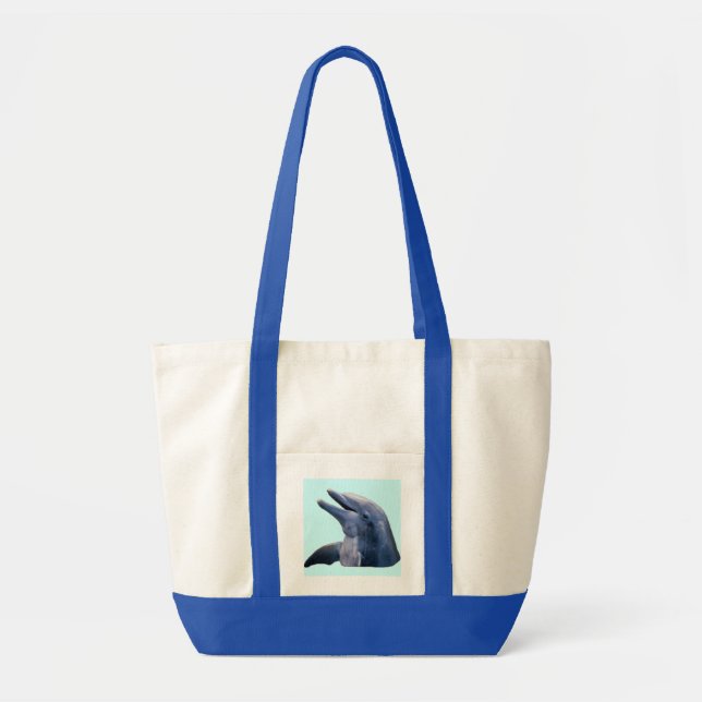 La bolsa de asas de la imagen del delfín (Frente)