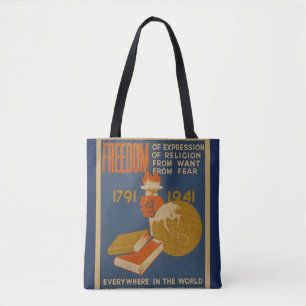 La bolsa de asas de la "libertad" del vintage