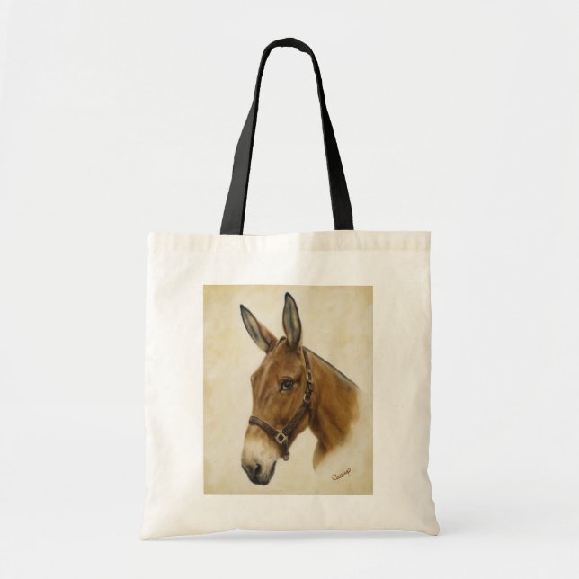 La bolsa de asas de la lona de la mula (Frente)