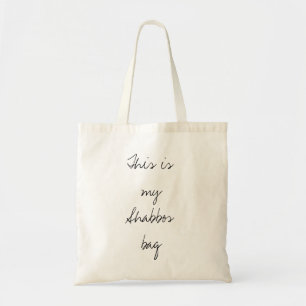 La bolsa de asas de la lona de Shabbat