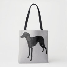 La bolsa de asas de la lona del galgo italiano