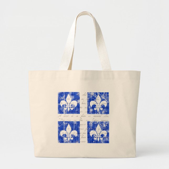 La bolsa de asas de la luz de la flor de lis de (Frente)
