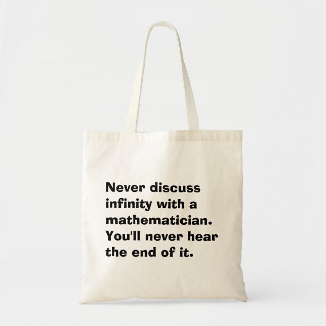 La bolsa de asas de la matemáticas del infinito (Frente)