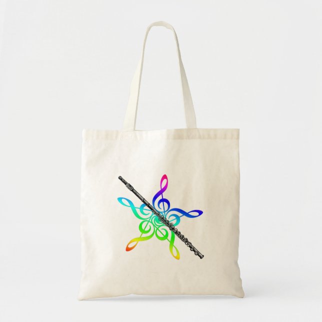 La bolsa de asas de la música de la flauta (Frente)