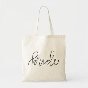 La bolsa de asas de la novia de la caligrafía