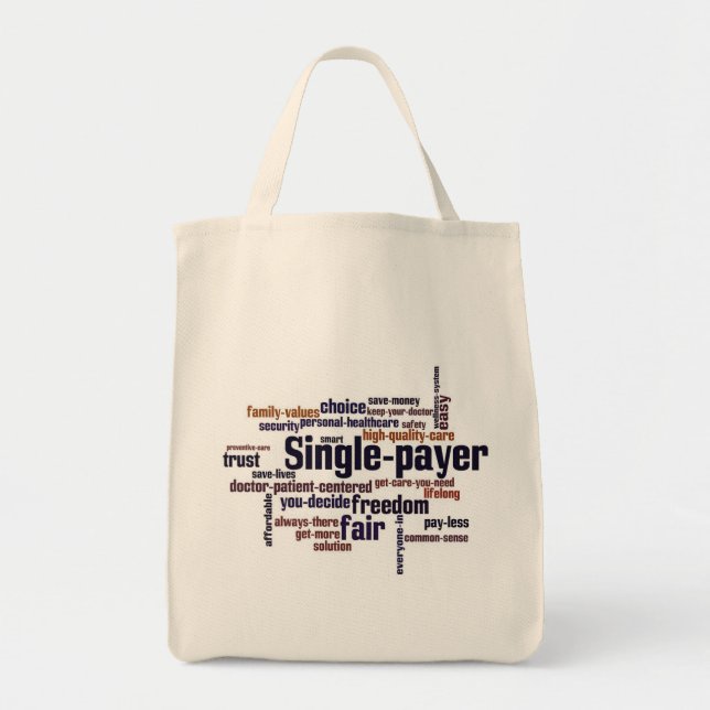 La bolsa de asas de la nube de la palabra (Frente)