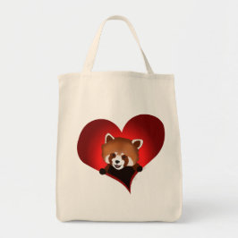 La bolsa de asas de la panda roja