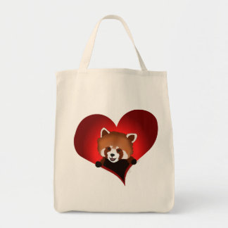 La bolsa de asas de la panda roja