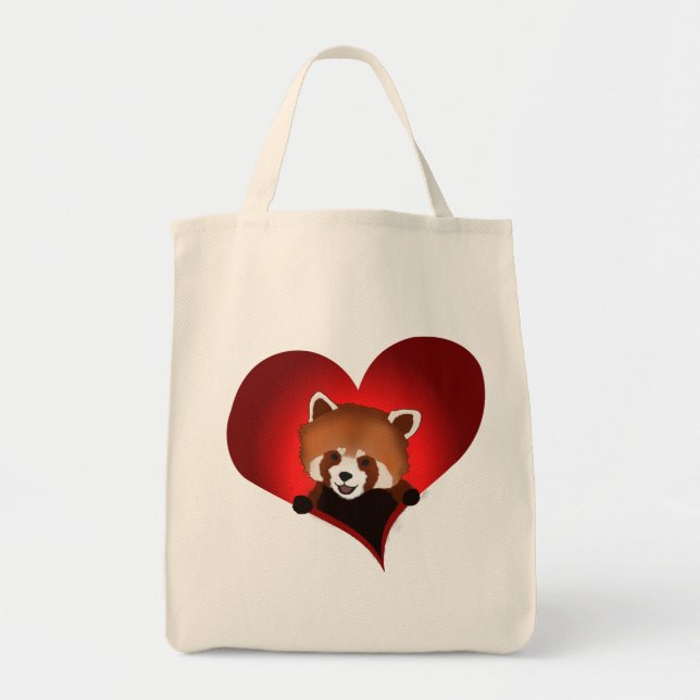 La bolsa de asas de la panda roja (Frente)