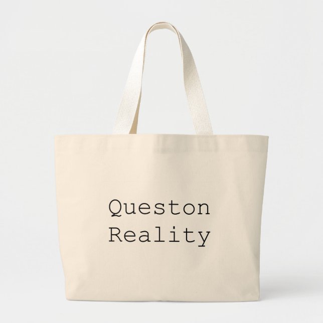 La bolsa de asas de la realidad de la pregunta (Frente)