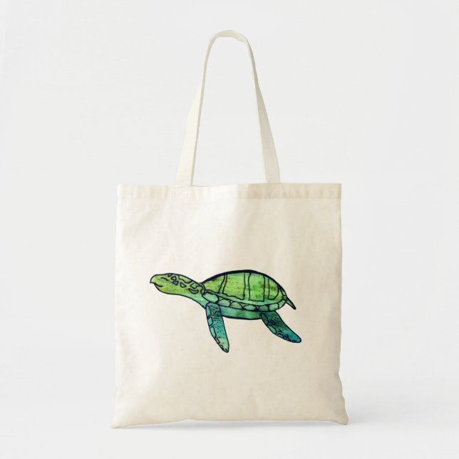La bolsa de asas de la tortuga de mar (Frente)