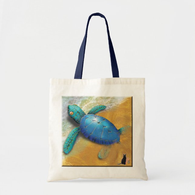 La bolsa de asas de la tortuga de mar (Frente)