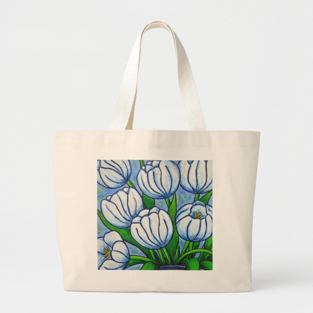 La bolsa de asas de la tranquilidad del tulipán (Frente)