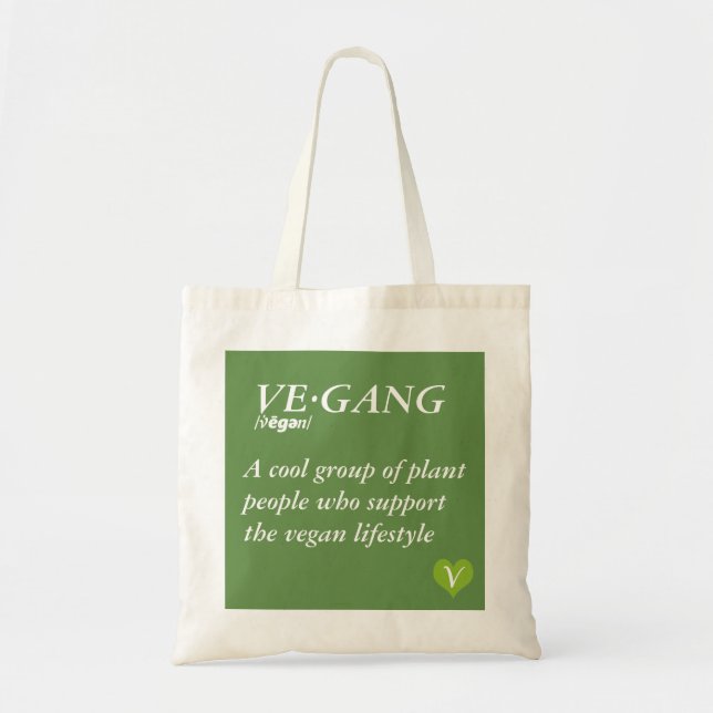 La bolsa de asas de la vida del vegano (Frente)