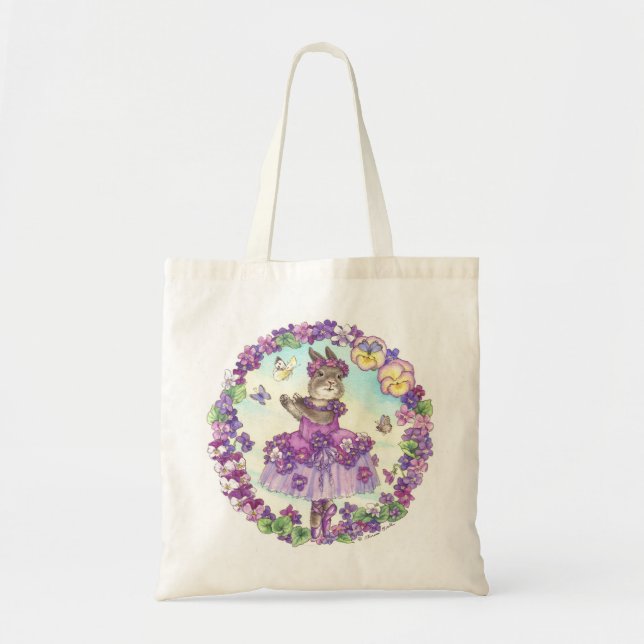 La bolsa de asas de la violeta dulce (Frente)