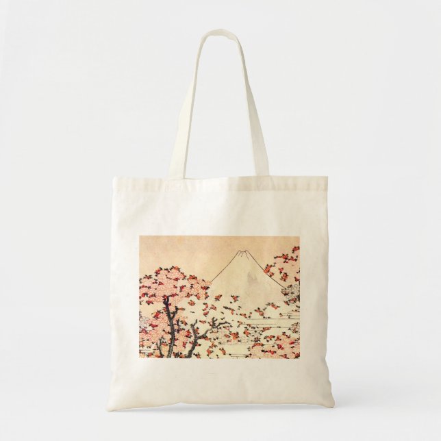 La bolsa de asas de las flores de cerezo de (Frente)