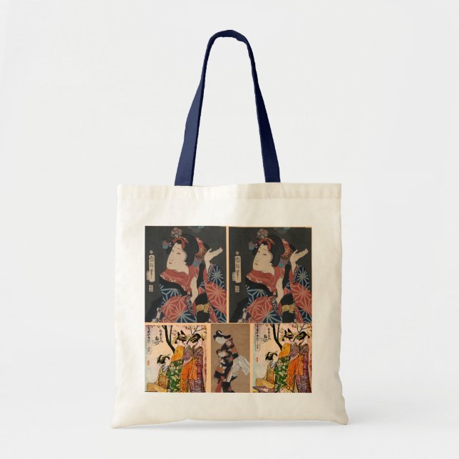 La bolsa de asas de las imágenes del geisha (Frente)