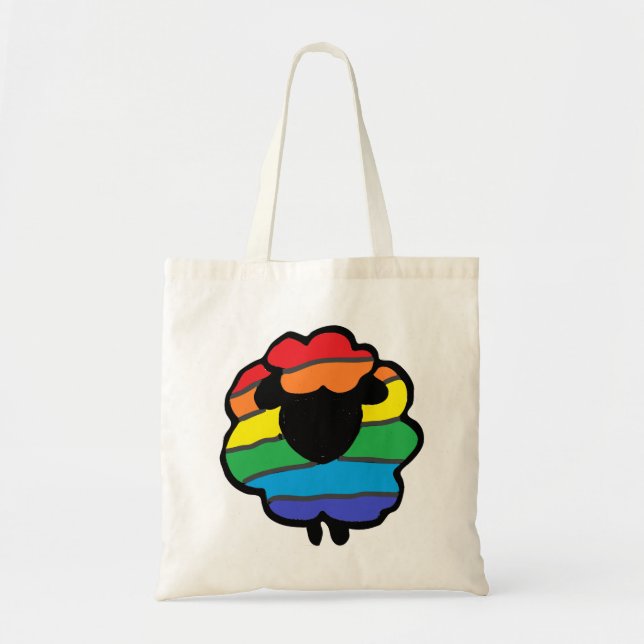 La bolsa de asas de las ovejas del arco iris (Frente)